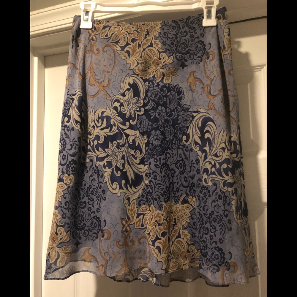 INC Women’s Blue and Tan Skirt